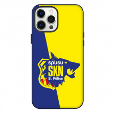 SKN St. Polten Phone Case For iPhone Samsung Galaxy Pixel OnePlus Vivo Xiaomi Asus Sony Motorola Nokia - Logo In Yellow And Blue Backgroun