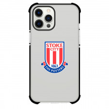 Stoke City F.C. Phone Case For iPhone Samsung Galaxy Pixel OnePlus Vivo Xiaomi Asus Sony Motorola Nokia - Stoke City F.C. Premier League Logo Sticker