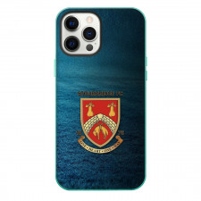 Stourbridge Phone Case For iPhone Samsung Galaxy Pixel OnePlus Vivo Xiaomi Asus Sony Motorola Nokia - Logo In Blue And Grass Background Football Club
