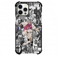 Thierry Henry Case For iPhone Samsung Galaxy Pixel OnePlus Vivo Xiaomi Asus Sony Motorola Nokia - Thierry Henry Black and White Collage Backgound