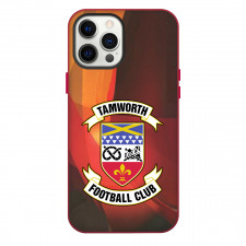 National League Tamworth Phone Case For iPhone Samsung Galaxy Pixel OnePlus Vivo Xiaomi Asus Sony Motorola Nokia - Large Logo In Red Abstract Background