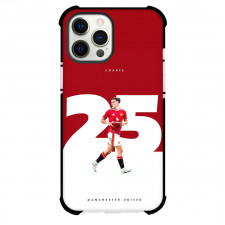 Manuel Ugarte Phone Case For iPhone Samsung Galaxy Pixel OnePlus Vivo Xiaomi Asus Sony Motorola Nokia - Manuel Ugarte Running On White Red Background