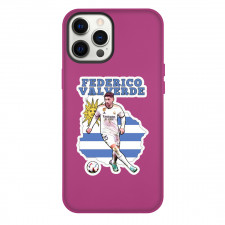 Federico Valverde Phone Case For iPhone Samsung Galaxy Pixel OnePlus Vivo Xiaomi Asus Sony Motorola Nokia - Federico Valverde Dribbling On Uruguay Flag Sticker