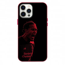 Virgil Van Dijk Phone Case For iPhone Samsung Galaxy Pixel OnePlus Vivo Xiaomi Asus Sony Motorola Nokia - Virgil Van Dijk Liverpool F.C. Shouting Red And Dark Effect Poster