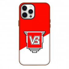 Vejle Boldklub Football Club Phone Case For iPhone Samsung Galaxy Pixel OnePlus Vivo Xiaomi Asus Sony Motorola Nokia - Logo In Red And White Background