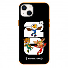 FIFA World Cup 2026 Phone Case For iPhone Samsung Galaxy Pixel OnePlus Vivo Xiaomi Asus Sony Motorola Nokia - FIFA World Cup 2026 Official Mascots Trio On Black Background