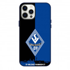 SV Waldhof Mannheim 07 Phone Case For iPhone Samsung Galaxy Pixel OnePlus Vivo Xiaomi Asus Sony Motorola Nokia - Logo In Black And Blue Background Football Club