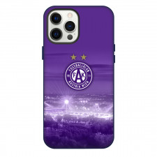 FK Austria Wien Phone Case For iPhone Samsung Galaxy Pixel OnePlus Vivo Xiaomi Asus Sony Motorola Nokia - Logo Purple Sky Background