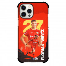Florian Wirtz Phone Case For iPhone Samsung Galaxy Pixel OnePlus Vivo Xiaomi Asus Sony Motorola Nokia - Bayer 04 Leverkusen Florian Wirtz Dribbling On Red Graphic Art Background