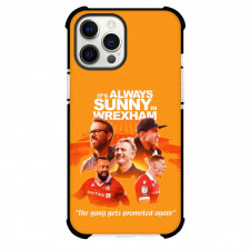 Wrexham Phone Case For iPhone Samsung Galaxy Pixel OnePlus Vivo Xiaomi Asus Sony Motorola Nokia - Wrexham Characters Collage Its Always Sunny In Wrexham Orange Background