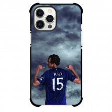 Leny Yoro Phone Case For iPhone Samsung Galaxy Pixel OnePlus Vivo Xiaomi Asus Sony Motorola Nokia - Leny Yoro 15 Standing Back Showing Jersey On Dark Cloud Background