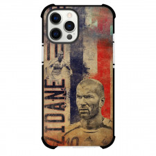 Zinedine Zidane Case For iPhone Samsung Galaxy Pixel OnePlus Vivo Xiaomi Asus Sony Motorola Nokia - Zinedine Zidane Blue And Red Background Brown Poster