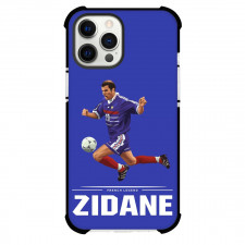 Zinedine Zidane Case For iPhone Samsung Galaxy Pixel OnePlus Vivo Xiaomi Asus Sony Motorola Nokia - Zinedine Zidane French Legend Vector Art Blue Background