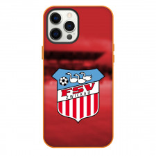 Zwickau Football Club Phone Case For iPhone Samsung Galaxy Pixel OnePlus Vivo Xiaomi Asus Sony Motorola Nokia - Logo In Stadium Red Background