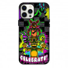 Five Nights At Freddys Phone Case For iPhone Samsung Galaxy Pixel OnePlus Vivo Xiaomi Asus Sony Motorola Nokia - Five Nights At Freddys Celebrate Neon Art Poster