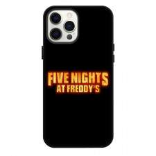 Five Nights At Freddys Phone Case For iPhone Samsung Galaxy Pixel OnePlus Vivo Xiaomi Asus Sony Motorola Nokia - Five Nights At Freddys Glowing Wordmark Logo On Black Background