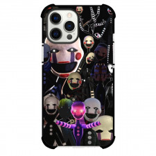 Five Nights At Freddys Marionette Phone Case For iPhone Samsung Galaxy Pixel OnePlus Vivo Xiaomi Asus Sony Motorola Nokia - Marionette Collage Black Background
