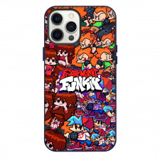 Friday Night Funkin Phone Case For iPhone Samsung Galaxy Pixel OnePlus Vivo Xiaomi Asus Sony Motorola Nokia - Series Logo Sticker Character Pattern Collage