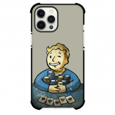 Fallout For iPhone Samsung Galaxy Pixel OnePlus Vivo Xiaomi Asus Sony Motorola Nokia - Vault Boy Playing Cards Illustration