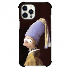 Famous Artwork CrossOvers Girl with a Pearl Earring Case For iPhone Samsung Galaxy Pixel OnePlus Vivo Xiaomi Asus Sony Motorola Nokia - Girl with a Pearl Earring Simpsons Face Art