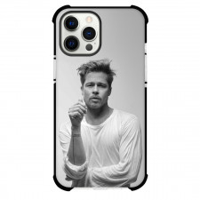 Brad Pitt Phone Case For iPhone Samsung Galaxy Pixel OnePlus Vivo Xiaomi Asus Sony Motorola Nokia - Brad Pitt Grayscale Portrait 2017
