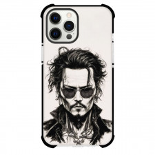 Johnny Depp Phone Case For iPhone Samsung Galaxy Pixel OnePlus Vivo Xiaomi Asus Sony Motorola Nokia - Johnny Depp Pencil And Ink Style Portrait Poster