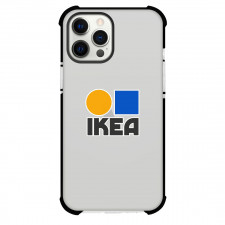 Ikea Phone Case For iPhone Samsung Galaxy Pixel OnePlus Vivo Xiaomi Asus Sony Motorola Nokia - Ikea Lettering Series XXXII Logo Sticker