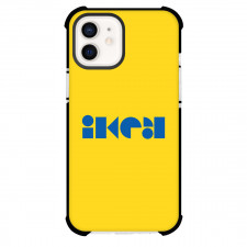 Ikea Phone Case For iPhone Samsung Galaxy Pixel OnePlus Vivo Xiaomi Asus Sony Motorola Nokia - Ikea Lettering Series XXX Logo On Yellow Background