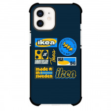 Ikea Phone Case For iPhone Samsung Galaxy Pixel OnePlus Vivo Xiaomi Asus Sony Motorola Nokia - Ikea Lettering And Typography Logos On Dark Background