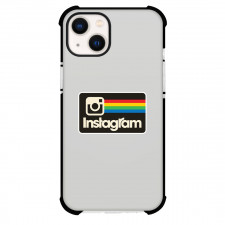 Instagram Phone Case For iPhone Samsung Galaxy Pixel OnePlus Vivo Xiaomi Asus Sony Motorola Nokia - Instagram Logo With Stripes Sticker
