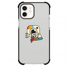 Instagram Phone Case For iPhone Samsung Galaxy Pixel OnePlus Vivo Xiaomi Asus Sony Motorola Nokia - Instagram Retro Style Logo Sticker