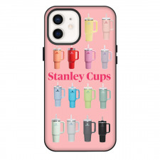 Stanley Phone Case For iPhone Samsung Galaxy Pixel OnePlus Vivo Xiaomi Asus Sony Motorola Nokia - Stanley Multi-Color Cup On Pink Background