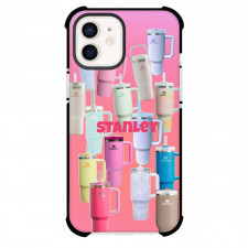 Stanley Phone Case For iPhone Samsung Galaxy Pixel OnePlus Vivo Xiaomi Asus Sony Motorola Nokia - Stanley Multi-Color Products On Pink Background