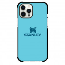 Stanley Phone Case For iPhone Samsung Galaxy Pixel OnePlus Vivo Xiaomi Asus Sony Motorola Nokia - Stanley Navy Blue Logo On Sky Blue Background