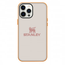 Stanley Phone Case For iPhone Samsung Galaxy Pixel OnePlus Vivo Xiaomi Asus Sony Motorola Nokia - Stanley Pink Logo On Beige Background