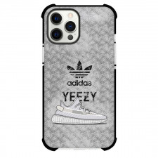 Yeezy Case For iPhone Samsung Galaxy Pixel OnePlus Vivo Xiaomi Asus Sony Motorola Nokia - Yeezy Boost 350 Vintage Logo Gray Background
