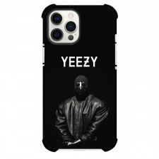Yeezy Case For iPhone Samsung Galaxy Pixel OnePlus Vivo Xiaomi Asus Sony Motorola Nokia - Kanye West on Mask Leather Jacket Yeezy Logo