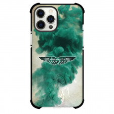 Aston Martin Phone Case For iPhone Samsung Galaxy Pixel OnePlus Vivo Xiaomi Asus Sony Motorola Nokia - Aston Martin Logo On Green Smoke Background