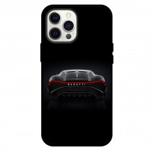 Buggati Phone Case For iPhone Samsung Galaxy Pixel OnePlus Vivo Xiaomi Asus Sony Motorola Nokia - Bugatti La Voiture Noire Rear On Black Background