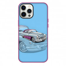 1950 Buick Phone Case For iPhone Samsung Galaxy Pixel OnePlus Vivo Xiaomi Asus Sony Motorola Nokia - 1950 Buick Vintage Illustration Art On Sky Blue Background