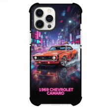 1969 Chevrolet Camaro Phone Case For iPhone Samsung Galaxy Pixel OnePlus Vivo Xiaomi Asus Sony Motorola Nokia - 1969 Chevrolet Camaro On City Night Digital Art Poster
