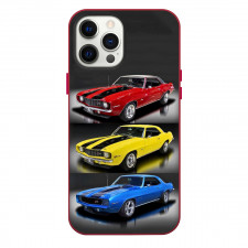 1969 Chevrolet Camaro Phone Case For iPhone Samsung Galaxy Pixel OnePlus Vivo Xiaomi Asus Sony Motorola Nokia - 1969 Chevrolet Camaro Red Yellow And Blue On Dark Background