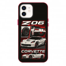 Chevrolet Corvette Z06 Phone Case For iPhone Samsung Galaxy Pixel OnePlus Vivo Xiaomi Asus Sony Motorola Nokia - Chevrolet Corvette Z06 Illustration Art On Black Background