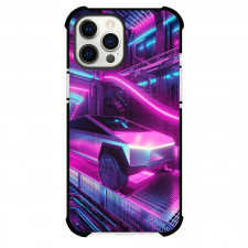 Cybertruck Case For iPhone Samsung Galaxy Pixel OnePlus Vivo Xiaomi Asus Sony Motorola Nokia - Neon Purple Carshow Art