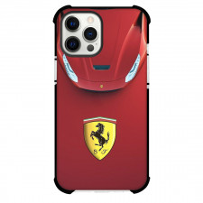 Ferrari Phone Case For iPhone Samsung Galaxy Pixel OnePlus Vivo Xiaomi Asus Sony Motorola Nokia - Ferrari Logo On Red Car Background