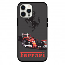 Ferrari Phone Case For iPhone Samsung Galaxy Pixel OnePlus Vivo Xiaomi Asus Sony Motorola Nokia - Ferrari SF70H Illustration On Gray Background