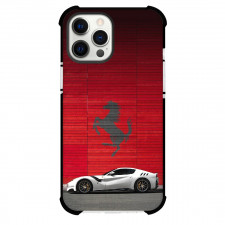Ferrari Case For iPhone Samsung Galaxy Pixel OnePlus Vivo Xiaomi Asus Sony Motorola Nokia - White F12 Red Background