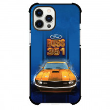 Ford Phone Case For iPhone Samsung Galaxy Pixel OnePlus Vivo Xiaomi Asus Sony Motorola Nokia - Ford Mustang Boss 351 Art On Blue Background