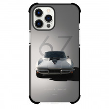 Ford Phone Case For iPhone Samsung Galaxy Pixel OnePlus Vivo Xiaomi Asus Sony Motorola Nokia - Ford Mustang Corvette Stingray 1967 On Gray Background
