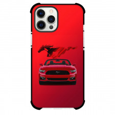 Ford Phone Case For iPhone Samsung Galaxy Pixel OnePlus Vivo Xiaomi Asus Sony Motorola Nokia - Ford Mustang GT 2016 Convertible On Red Background